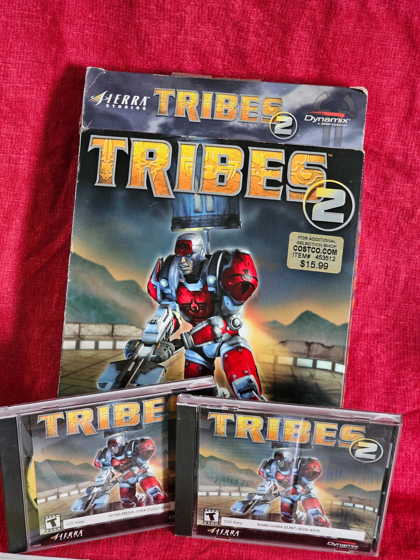 Tribes 2 PC CD ROM Game BIG BOX Dynamix Sierra Studios Complete 2001 Vintage Gaming Y2K Videogames