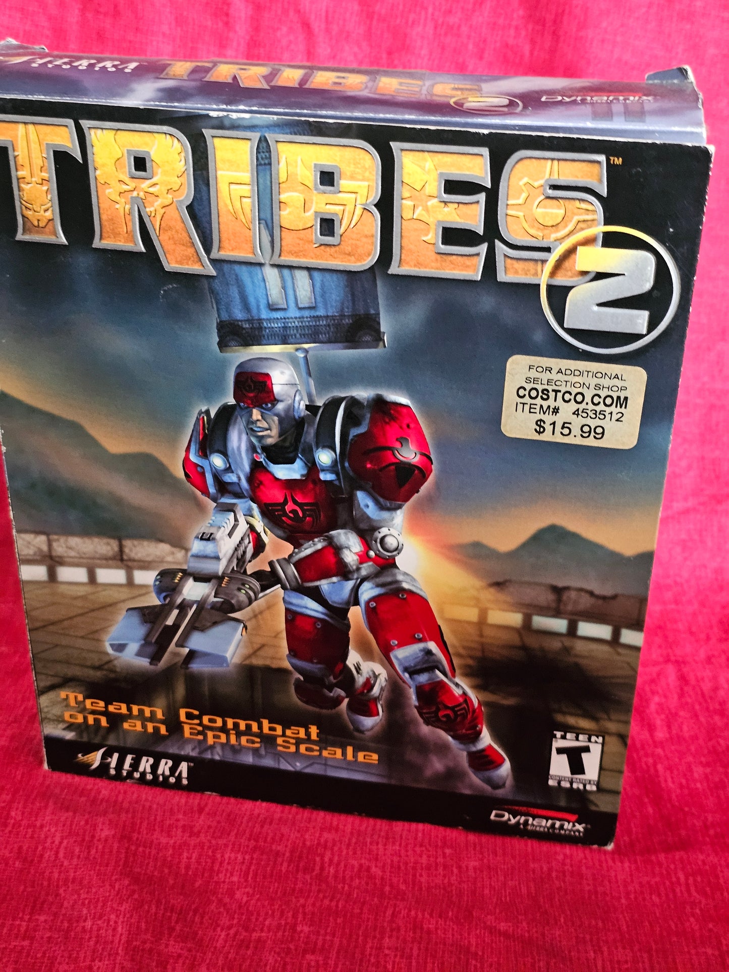 Tribes 2 PC CD ROM Game BIG BOX Dynamix Sierra Studios Complete 2001 Vintage Gaming Y2K Videogames