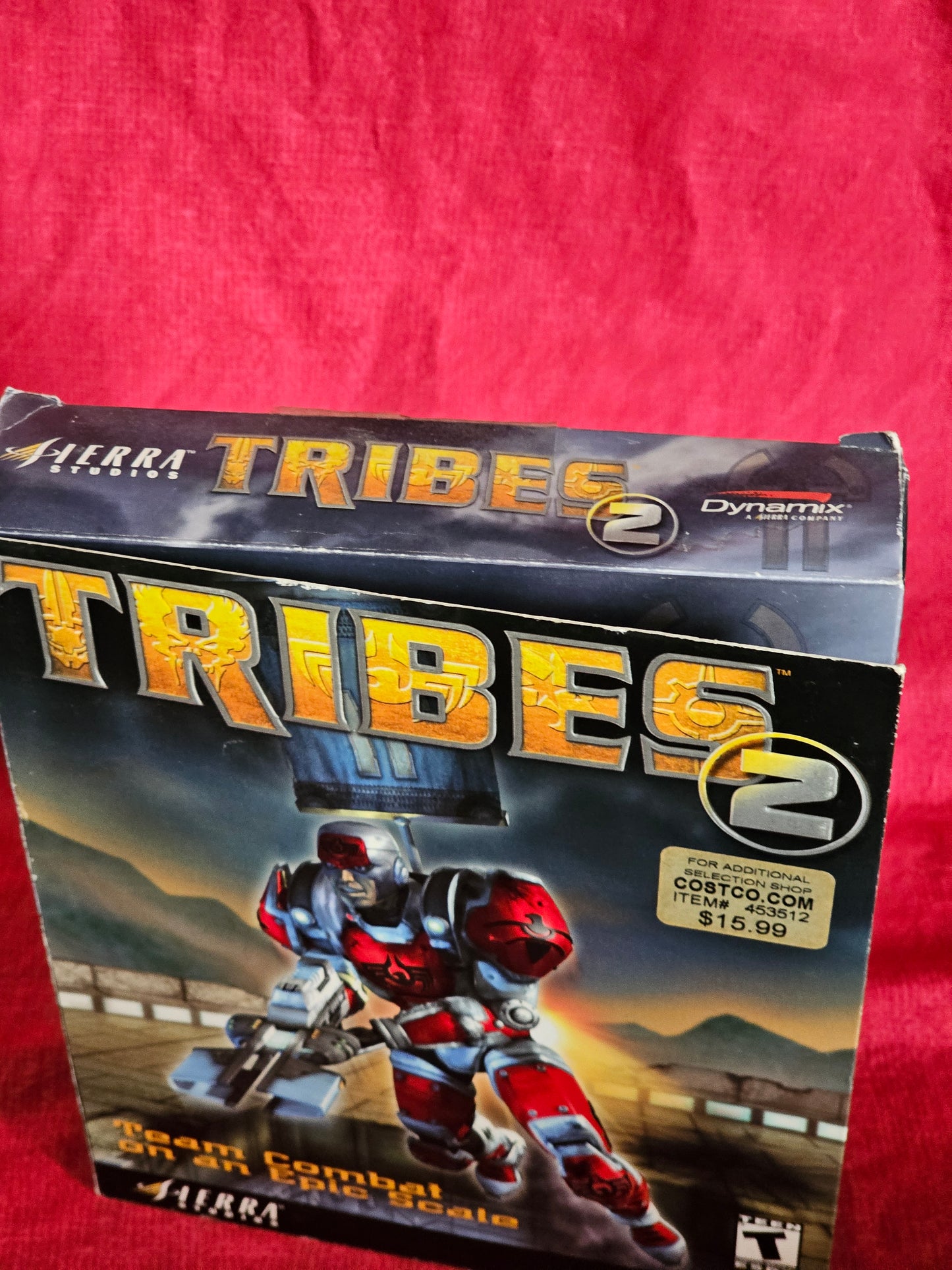 Tribes 2 PC CD ROM Game BIG BOX Dynamix Sierra Studios Complete 2001 Vintage Gaming Y2K Videogames