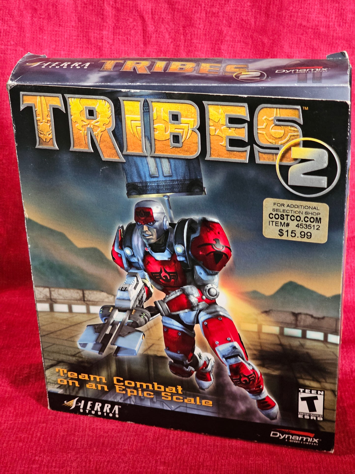 Tribes 2 PC CD ROM Game BIG BOX Dynamix Sierra Studios Complete 2001 Vintage Gaming Y2K Videogames