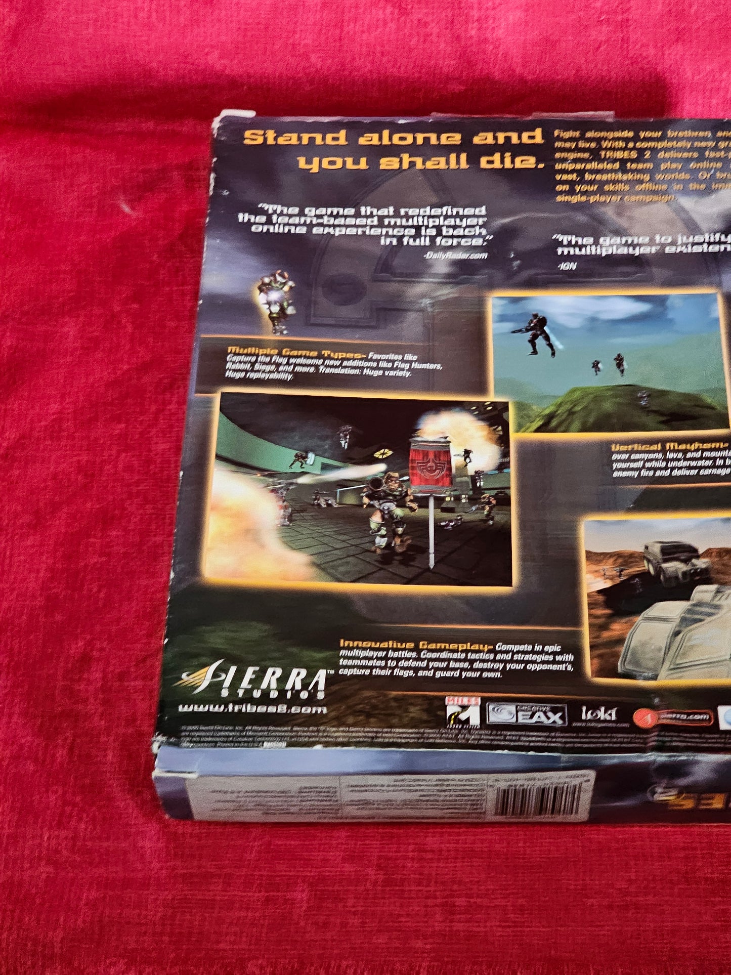 Tribes 2 PC CD ROM Game BIG BOX Dynamix Sierra Studios Complete 2001 Vintage Gaming Y2K Videogames