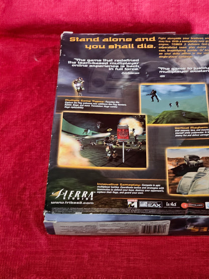 Tribes 2 PC CD ROM Game BIG BOX Dynamix Sierra Studios Complete 2001 Vintage Gaming Y2K Videogames