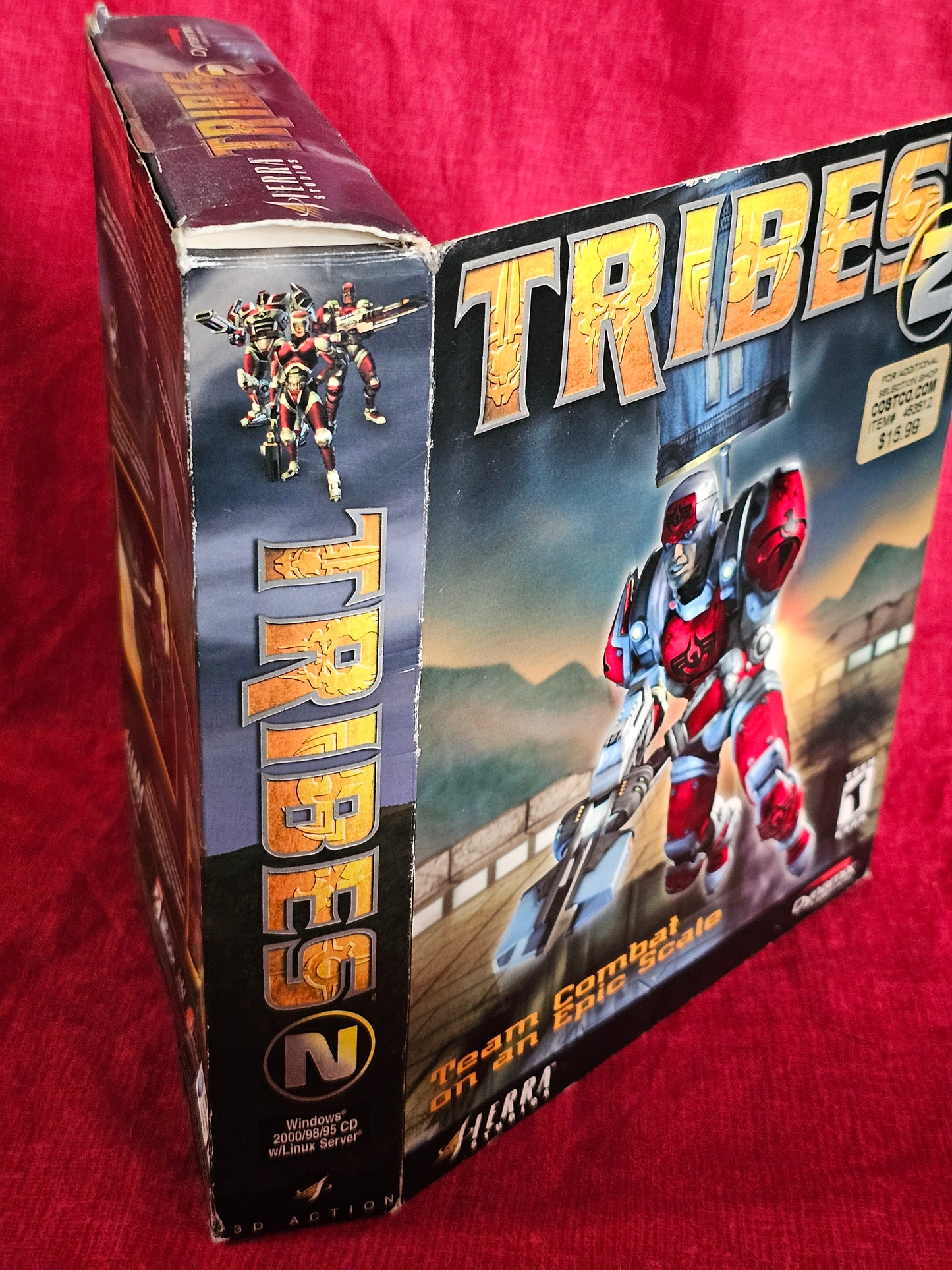 Tribes 2 PC CD ROM Game BIG BOX Dynamix Sierra Studios Complete 2001 Vintage Gaming Y2K Videogames