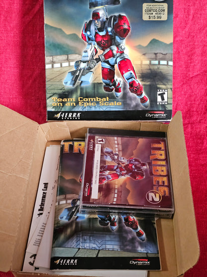 Tribes 2 PC CD ROM Game BIG BOX Dynamix Sierra Studios Complete 2001 Vintage Gaming Y2K Videogames