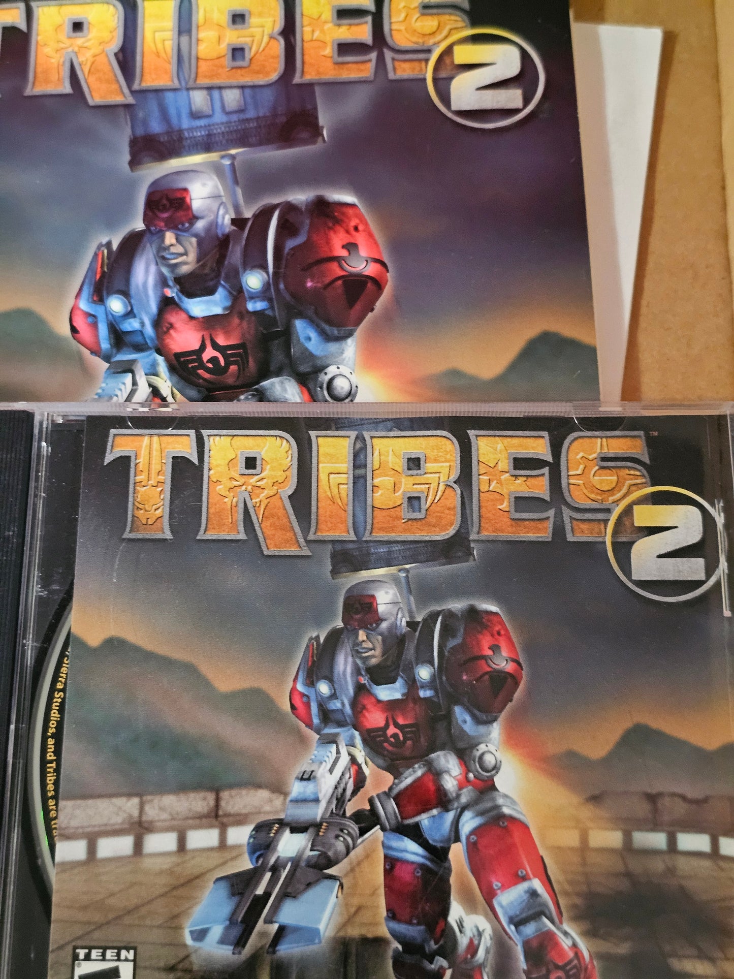 Tribes 2 PC CD ROM Game BIG BOX Dynamix Sierra Studios Complete 2001 Vintage Gaming Y2K Videogames