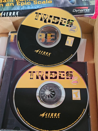 Tribes 2 PC CD ROM Game BIG BOX Dynamix Sierra Studios Complete 2001 Vintage Gaming Y2K Videogames
