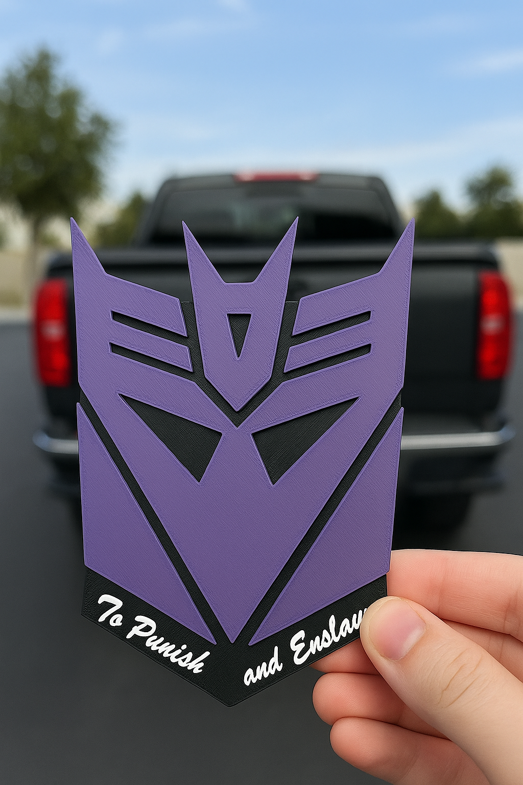 Transformers Deception Punish and Enslave Trailer Hitch For 2x2" Receiver Cover Plug