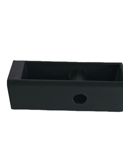 Heavy-Duty 2-Inch Trailer Hitch Vault Hidden Compartment Cover Weatherproof Secure Container Spare Key Cash Card Emergency Accessory Kit Box - Black