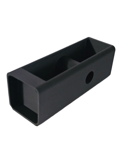Heavy-Duty 2-Inch Trailer Hitch Vault Hidden Compartment Cover Weatherproof Secure Container Spare Key Cash Card Emergency Accessory Kit Box - Black
