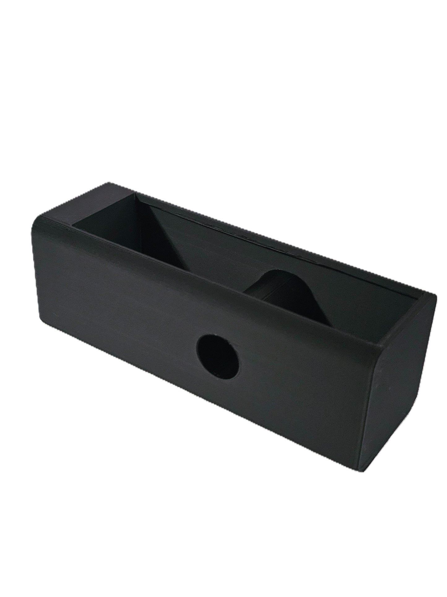 Heavy-Duty 2-Inch Trailer Hitch Vault Hidden Compartment Cover Weatherproof Secure Container Spare Key Cash Card Emergency Accessory Kit Box - Black
