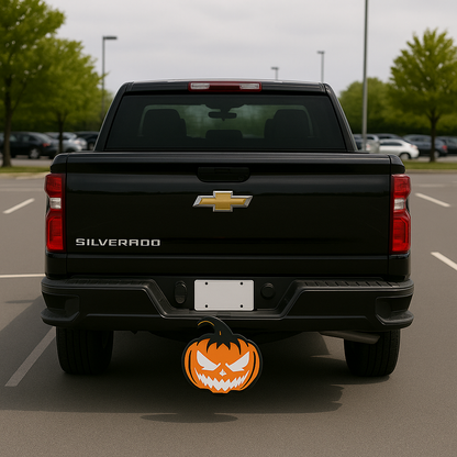 Pumpkin Halloween Spooky Cover Plug Cap Tow Hitch Fits 2" Receivers Truck SUV