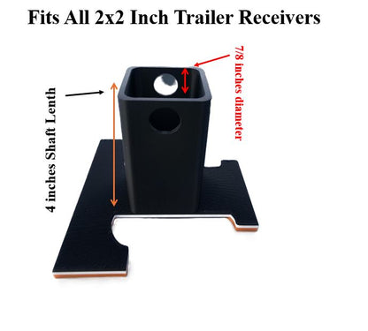 Orange Tennessee Vols 2x2 Trailer Hitch Receiver Cover Cap - UT Knoxville Football Alumni Fan Gift NCAA SEC