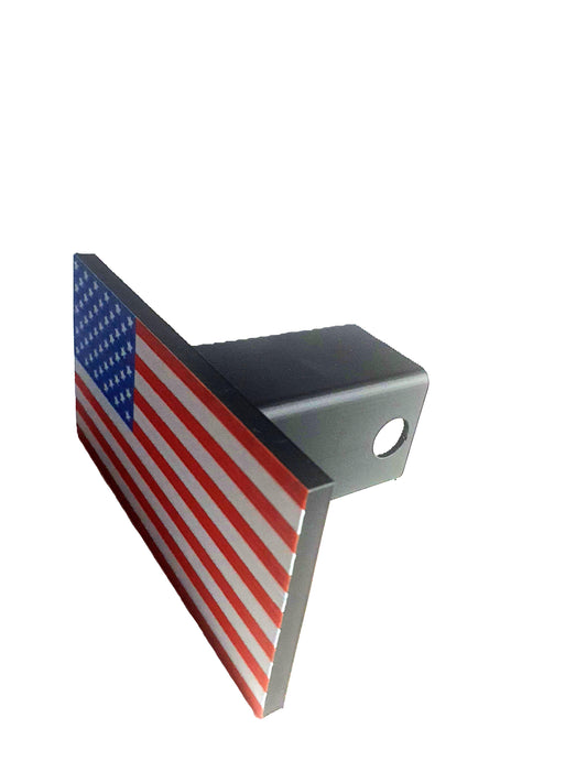 American United States America Flag Trailer Hitch Cover Plug For 2"x2"  Receiver Fourth July Pride Patriotic Expression Gift