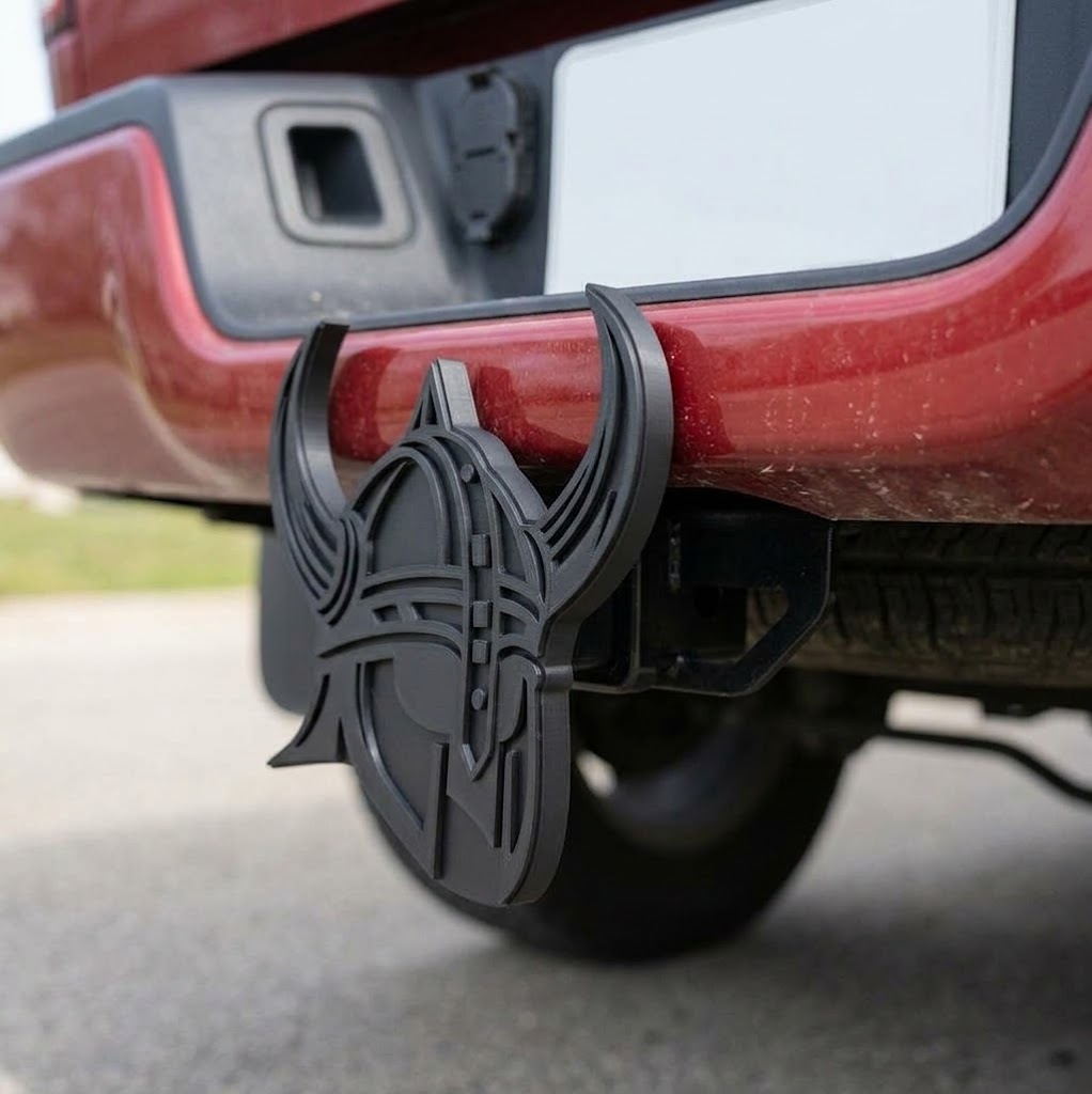 Viking Norse Helmet Nordic Hitch Cover Trailer Plug Cap Warrior Truck SUV Receiver Decor 2 Inch