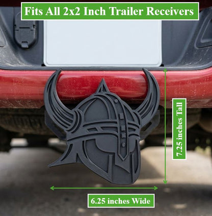 Viking Norse Helmet Nordic Hitch Cover Trailer Plug Cap Warrior Truck SUV Receiver Decor 2 Inch