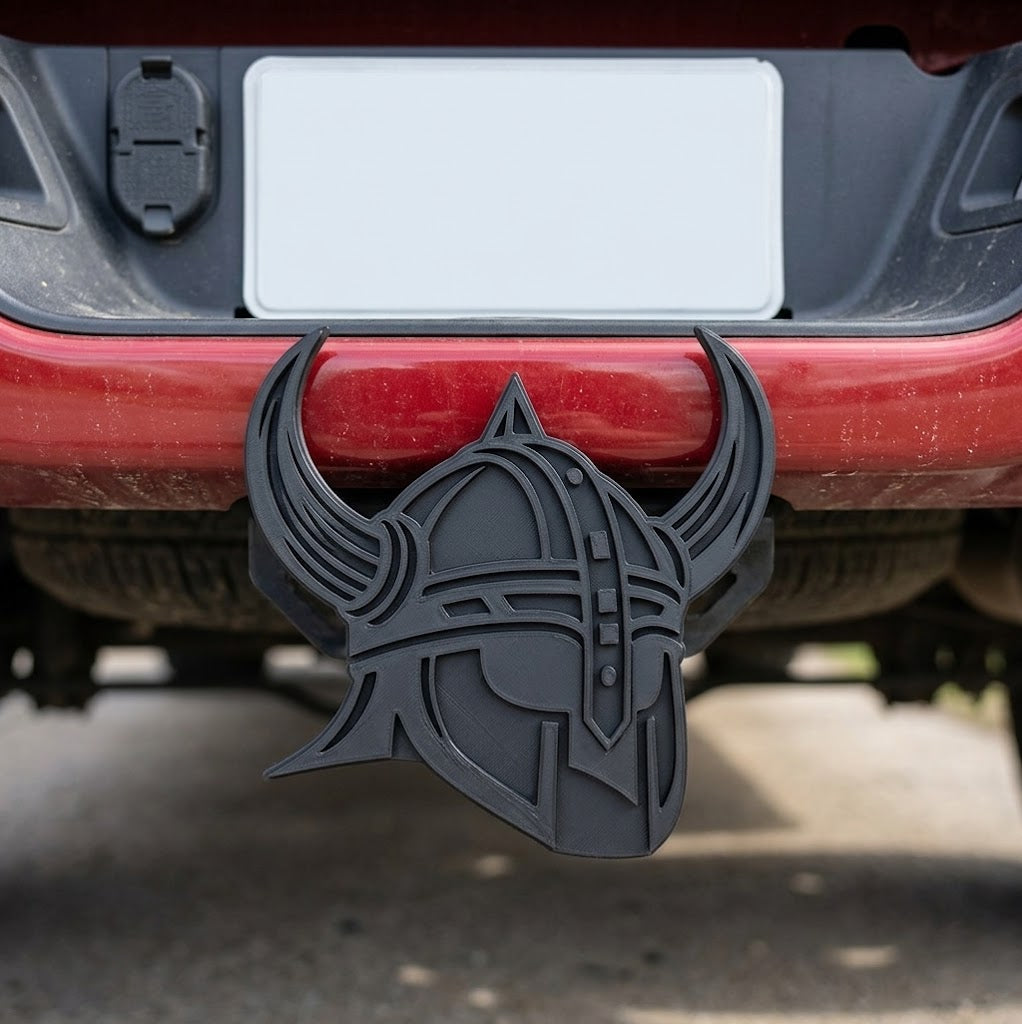 Viking Norse Helmet Nordic Hitch Cover Trailer Plug Cap Warrior Truck SUV Receiver Decor 2 Inch