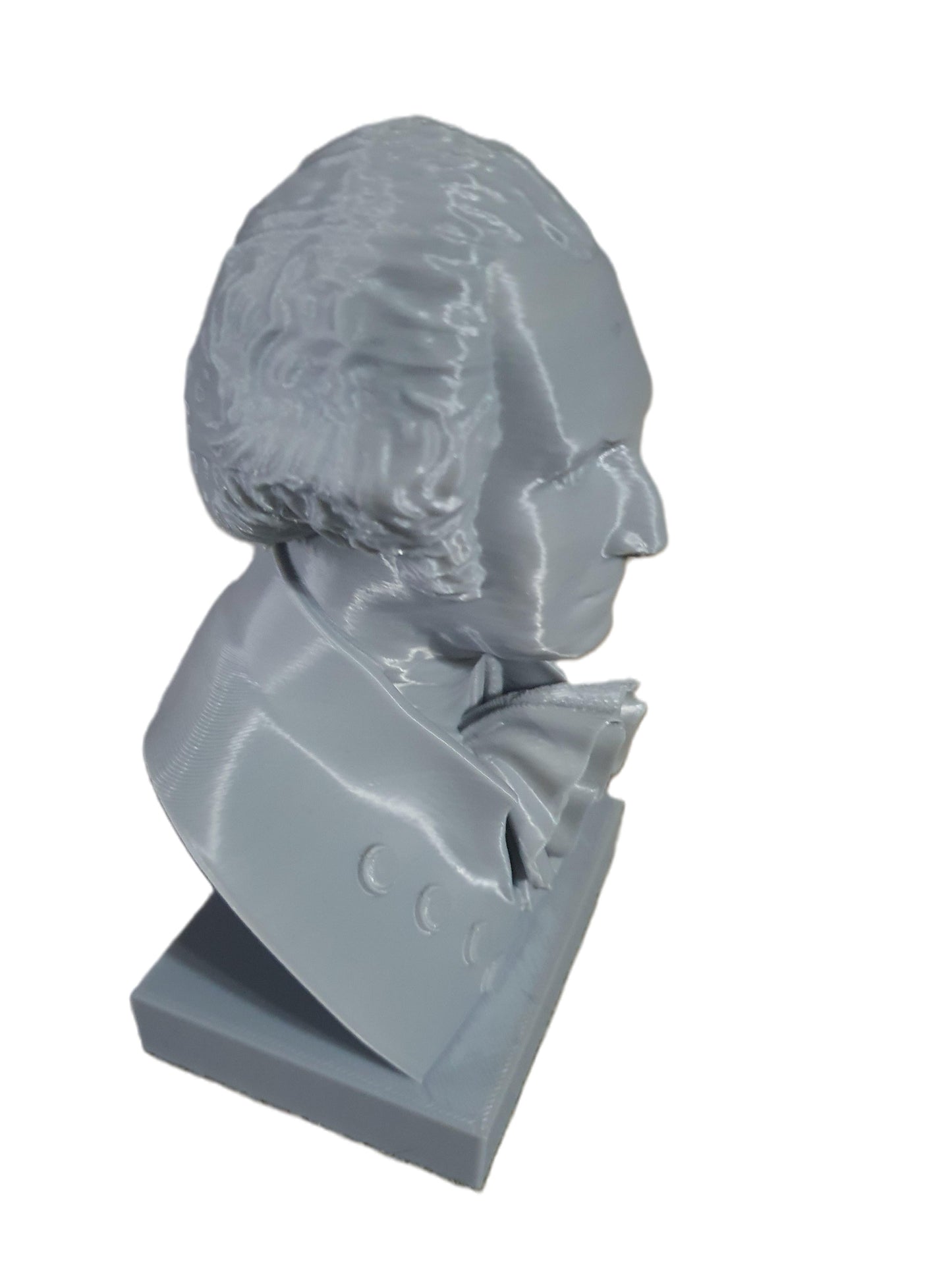 George Washington Bust Statue Sculpture 3D Printed For Art Craft Painting 5"x3"