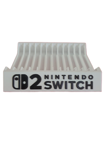 Nintendo Switch 2 Videogame Case Holder Organizer Display Holds 12 Games White