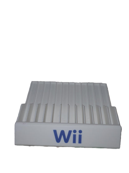 White Nintendo Wii Game Case Holder Organizer Display Rack RVL-001 RVL-101