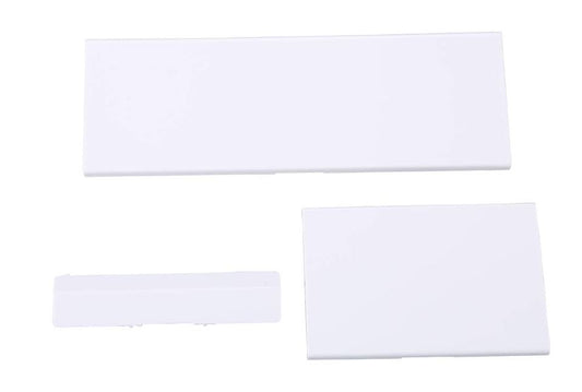 New White 3 Piece Nintendo Wii Console Top Door Lid Replacement Card Slot Cover