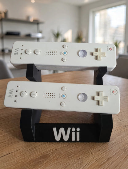 Nintendo Wii Mote Dual Desk Table Shelf Storage Twin Controller WiiMote Organize