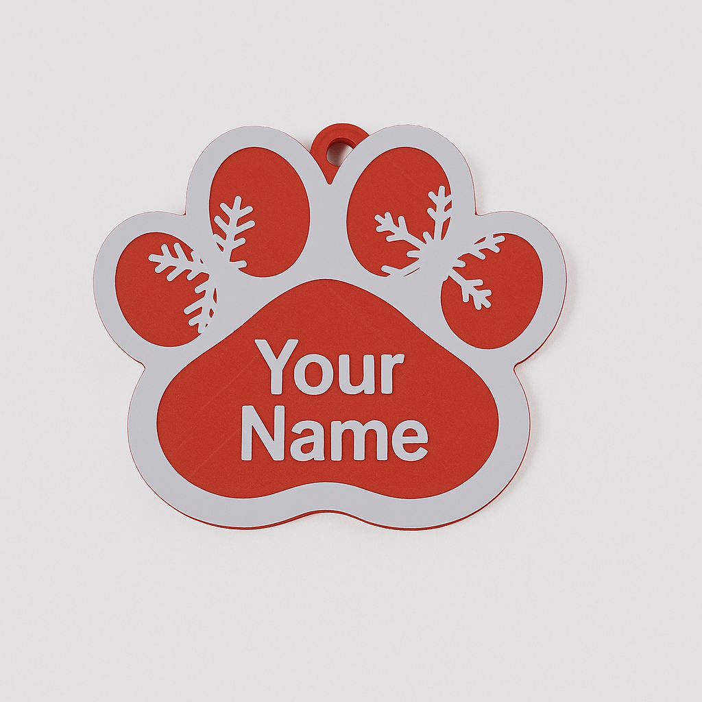 3 Pcs NEW Christmas Pet Paw Ornament Holiday Set Tree Custom Dog Cat Animal Name