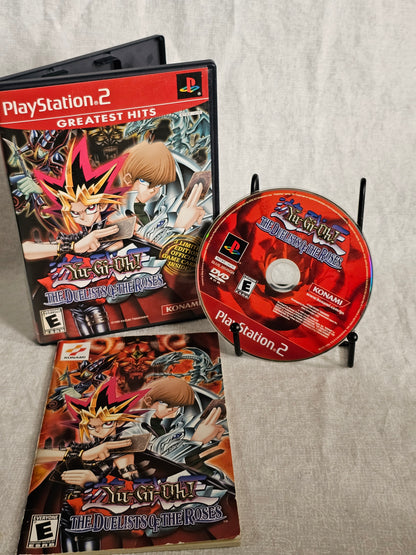 Yu-Gi-Oh Duelists of the Roses PS2 2003 Disc Case Manual No Cards Near Complete Disc Good Tested - Konami Card Battle Game