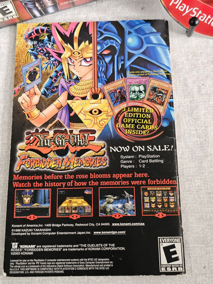 Yu-Gi-Oh Duelists of the Roses PS2 2003 Disc Case Manual No Cards Near Complete Disc Good Tested - Konami Card Battle Game